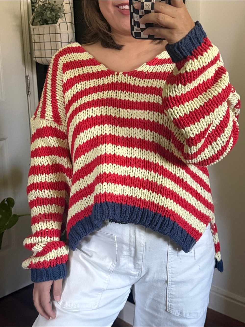 Free People Portland Pullover Vneck Sweater. Size M - Picture 11 of 11